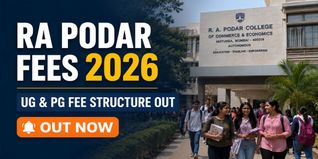 RA Podar College Fee Structure 2026-27 Out; Check Course-Wise Fee Here